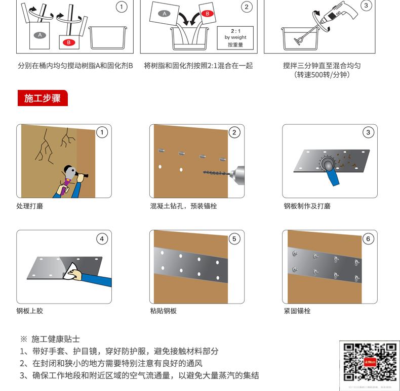 包钢延津粘钢加固施工过程